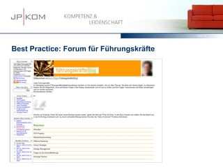 15.03.13   19




Best Practice: Forum für Führungskräfte
 