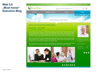Web 2.0
„Must haves“
Executive Blog
                 15.03.13   52




Quelle: JP│KOM
 