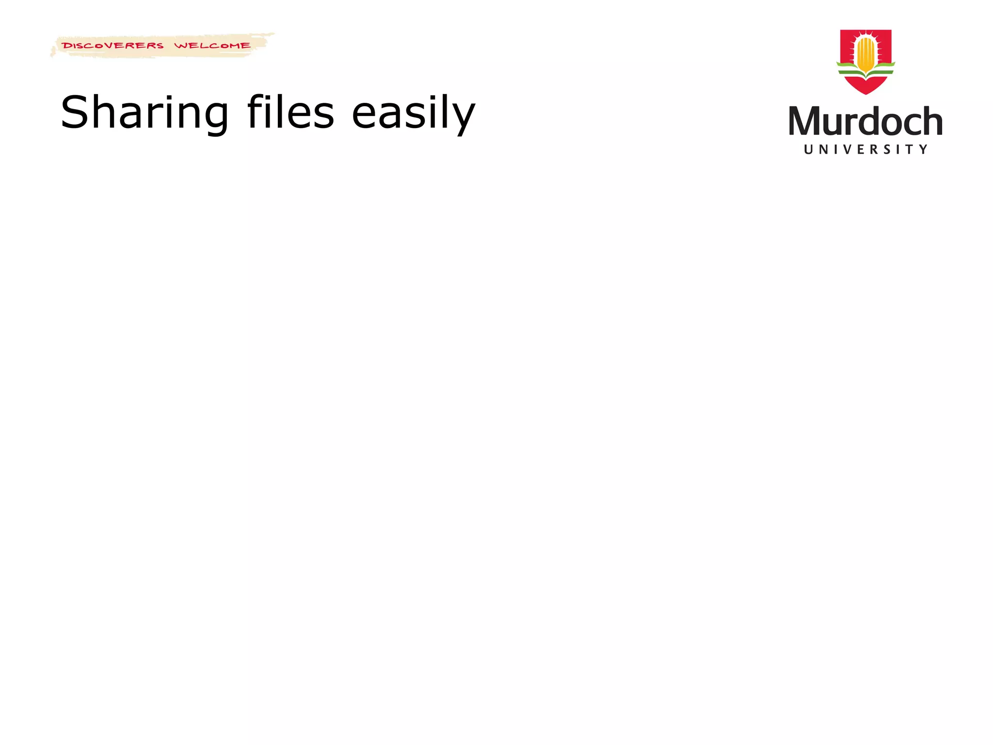 Sharing files easily 