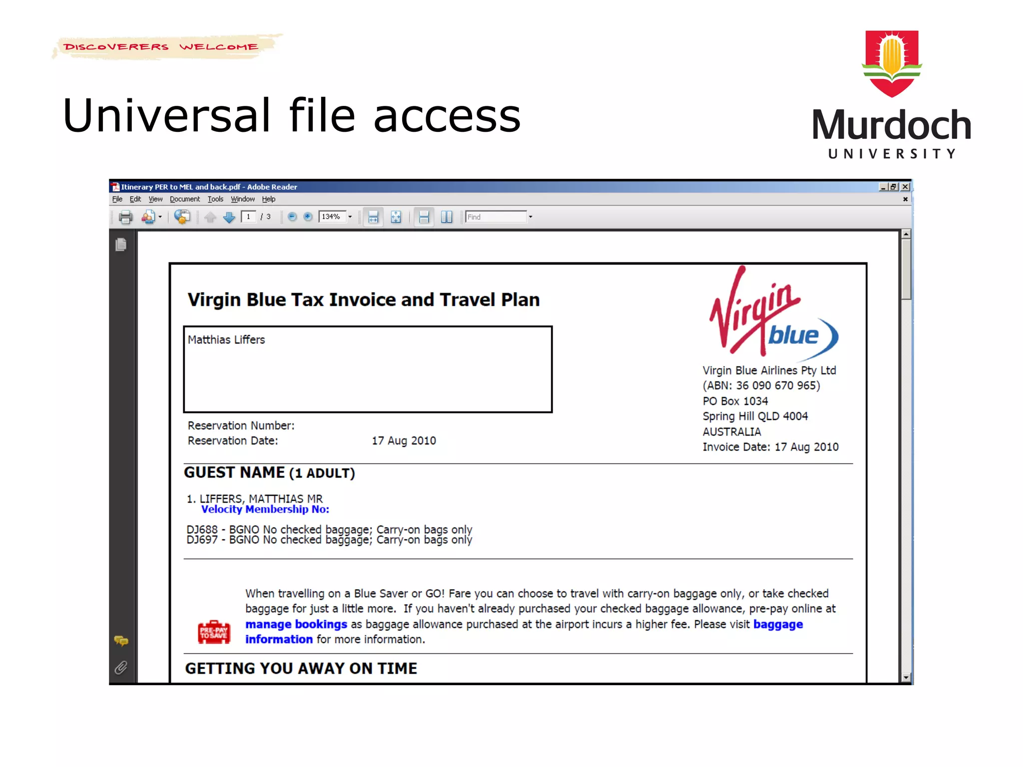 Universal file access 