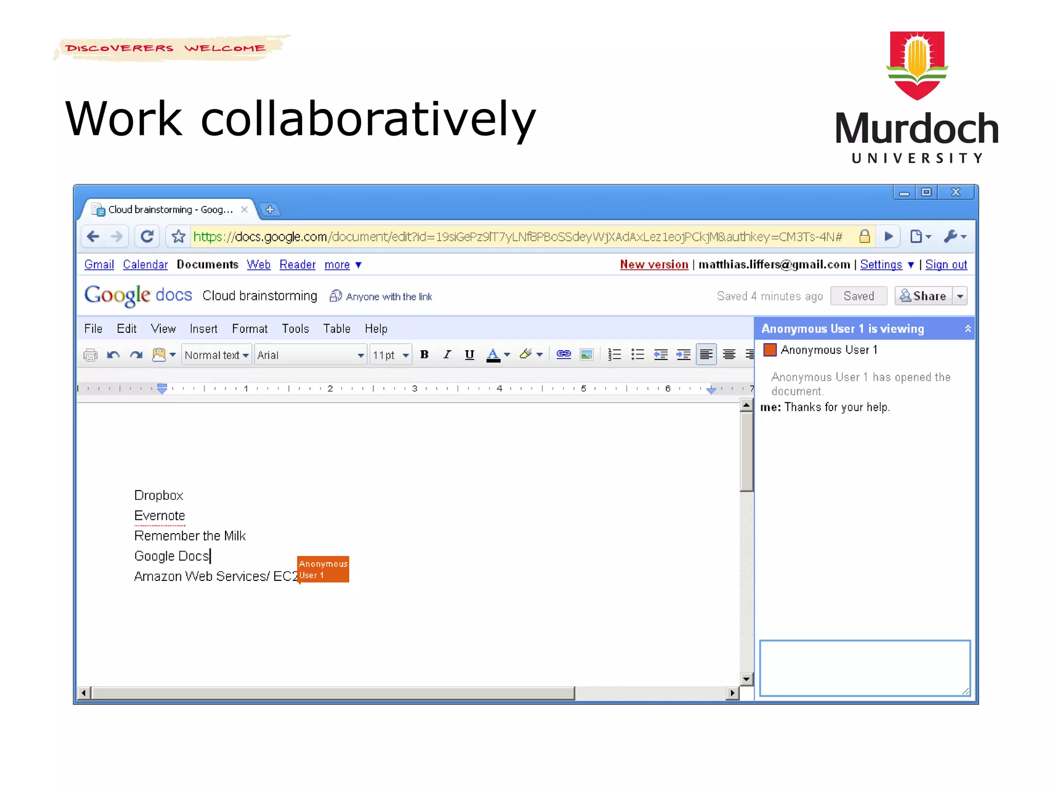 Work collaboratively 