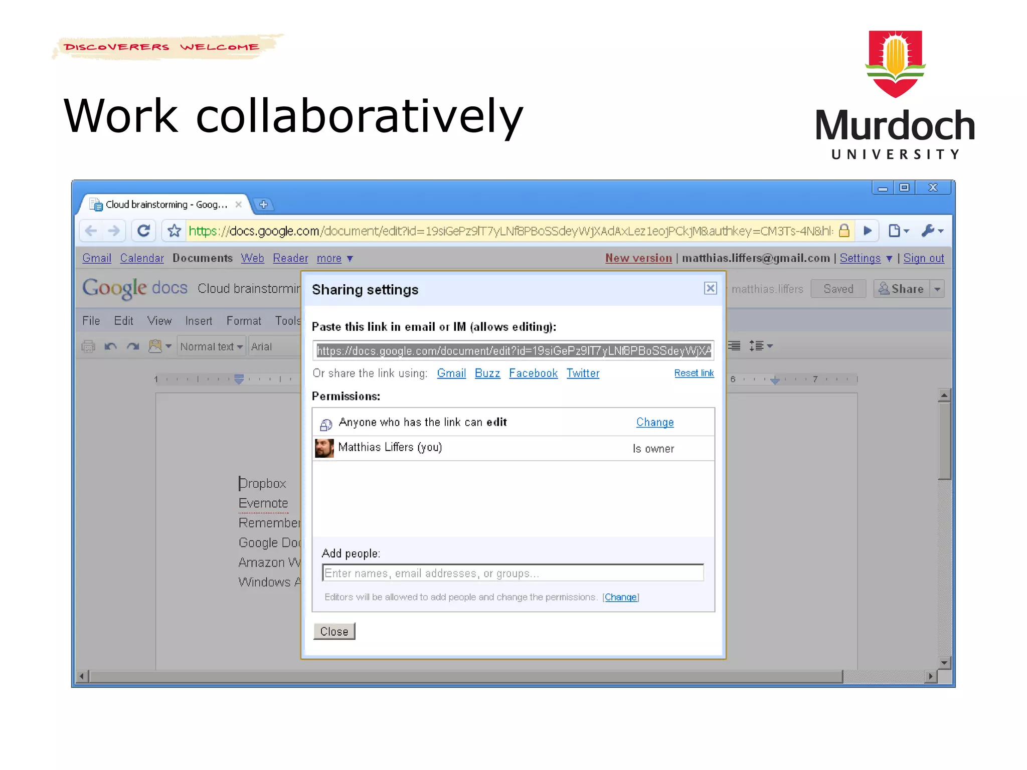 Work collaboratively 