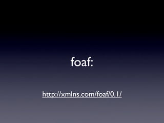 foaf:

http://xmlns.com/foaf/0.1/
 
