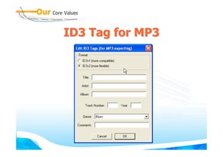 ID3 Tag for MP3
 