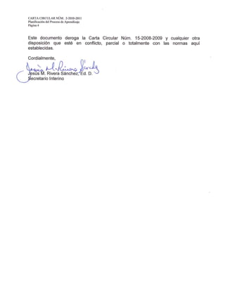 CARTA CIRCULAR 2-2010-2011