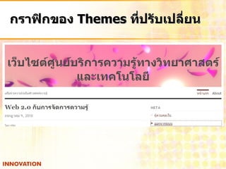 กราฟิกของ  Themes  ที่ปรับเปลี่ยน 