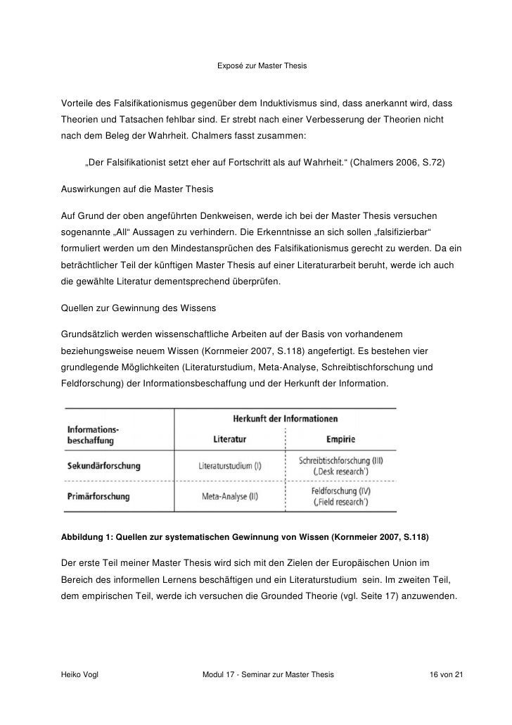 Dissertation Expose Gliederung