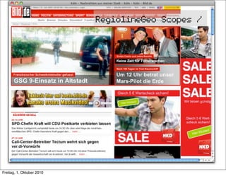 RegiolineGeo Scopes /




Freitag, 1. Oktober 2010
 