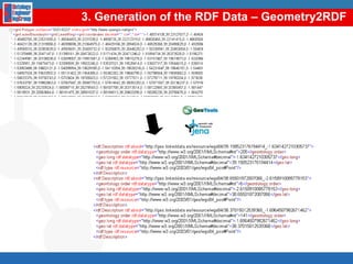 Objetivos:INSPIRE intenta conseguir fuentes armonizadas de Información Geográfica para dar soporte a la formulación, implementación y evaluación de políticas comunitarias (Medio Ambiente, etc).Fuentes de Información Geográfica: Bases de datos de los Estados Miembros (UE) a nivel local, regional, nacional e internacional.Contexto – Directiva INSPIRE Luis Manuel Vilches Blázquez
