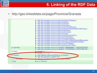 3. Generation of the RDF DataNOR2OINEODEMapsterIGNGeometry2RDFGeospatialcolumnIGN