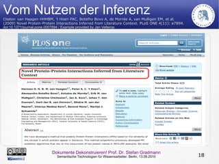 Beginnende Erosion des monolithischen Dokumentbegriffs im Hypertext Ein WWW-basiertes Dokumentkontinuum ... … als dreifacher Paradigmenwechsel 