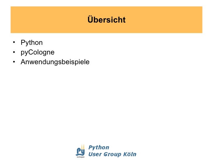 Die freie Programmiersprache Python