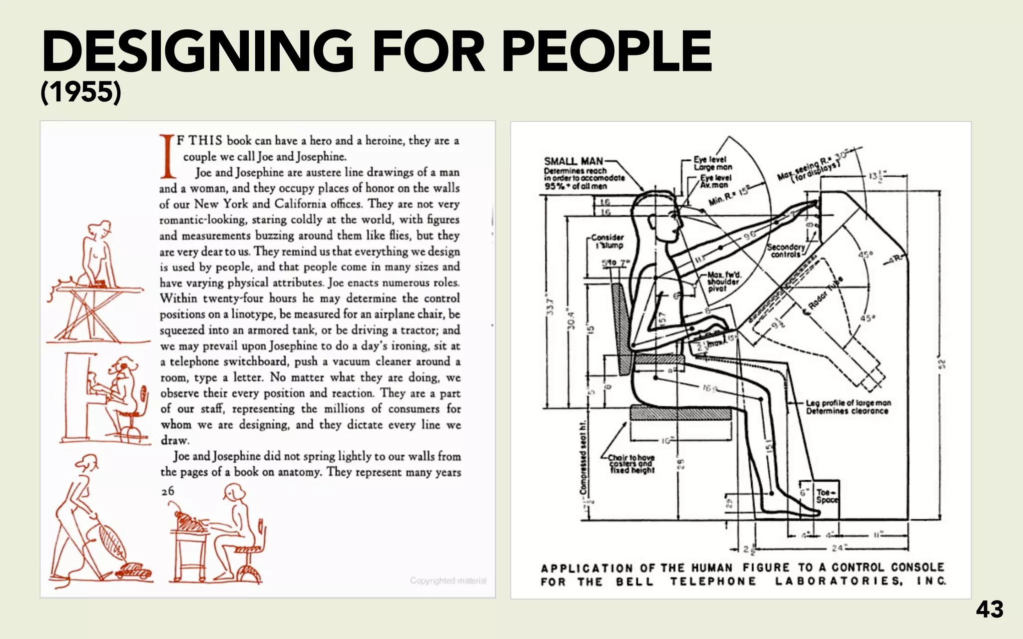 DESIGNING FOR PEOPLE
(1955)




                       43
 