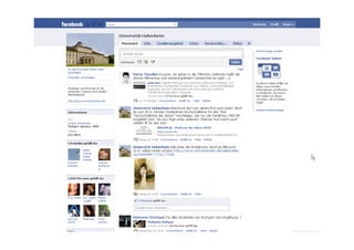 Social-Media-Plattformen
Xing und LinkedIn



   • Business-Plattformen mit persönlichen und Unternehmensprofilen


   • Network mit Kunden, Kollegen, Lieferanten, Gleichgesinnten


   • Suche – Biete, Gruppen, Nachrichten


   • Auch zur Selbstdarstellung                          Headhunter


   • Informationsquelle, Datenbank, Expertenforum




21 | Social-Media-Dienste für Studierendenwerbung und Medieninformation | 21. September 2010   © sympra
 