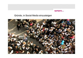Gründe, in Social Media einzusteigen




27 | Social-Media-Dienste für Studierendenwerbung und Medieninformation | 21. September 2010   © sympra
 