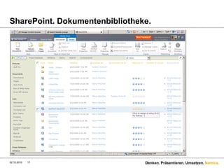 Metadaten Manager.28.09.2010Denken. Präsentieren. Umsetzen.16