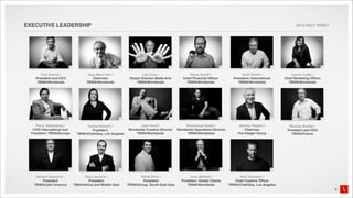 EXECUTIVE LEADERSHIP                                                                                                                                         2010 FACT SHEET




       Tom Carroll               Jean-Marie Dru                   Lee Clow                   Denis Streiff                  Keith Smith               Laurie Coots 
    President and CEO                Chairman               Global Director Media Arts      Chief Financial Ofﬁcer         President, International    Chief Marketing Ofﬁcer
     TBWAWorldwide               TBWAWorldwide                TBWAWorldwide                TBWAWorldwide                  TBWAWorldwide             TBWAWorldwide




     Perry Valkenburg            Carisa Bianchi                 John Hunt                  Emmanuel Andre                  Jeremy Pagden            Nicolas Bordas 
   COO International and             President,            Worldwide Creative Director   Worldwide Operations Director            Chairman              President and CEO
  President, TBWAEurope     TBWAChiatDay, Los Angeles        TBWAWorldwide                 TBWAWorldwide                 The Integer Group           TBWAFrance




    Gerard Goevarts            Reg Lascaris                     Philip Brett                 John McNeel                   Rob Schwartz 
       President                   President                       President               President, Global Clients        Chief Creative Ofﬁcer
   TBWALatin America      TBWAAfrica and Middle East     TBWAGroup, South-East Asia        TBWAWorldwide             TBWAChiatDay, Los Angeles
                                                                                                                                                                                6
 