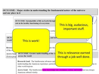 c
This is big, audacious,
important stuff.
This is work!
This is relevance earned
through a job well done.
 