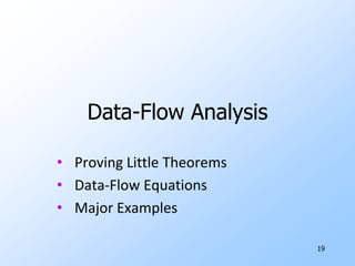 15Examplei = 0  n = 100if i>=n goto …t1 = 8*i A[t1] = 1i = i+1  t1 = 0  if t1>=800 goto …A[t1] = 1 t1 = t1+8 