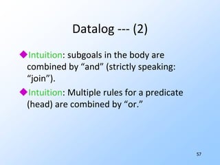 51Example: Calling GraphtContexts:GreenGreen, pinkGreen, yellowGreen, pink, yellowsrpqmain