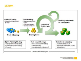 5BEING SMART AT ENTERPRISE AGILE
©2010 Capgemini. All Rights Reserved
SCRUM
 