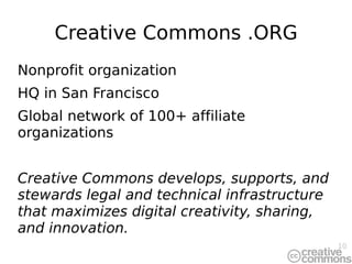 Creative Commons .ORG Nonprofit organization 