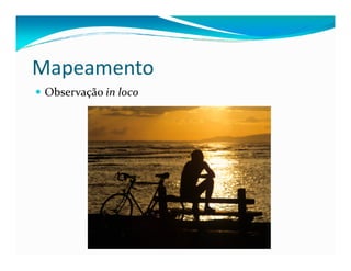 Mapeamento
Observação in loco
 