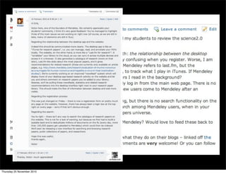 Thursday 25 November 2010
 