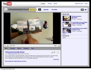 Thursday 25 November 2010
 