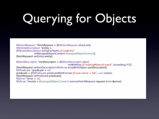 Core Data presentation