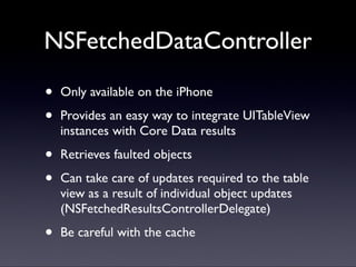 Core Data presentation