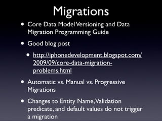 Core Data presentation