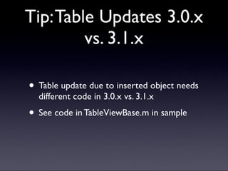 Core Data presentation