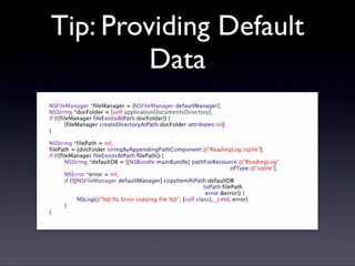 Core Data presentation
