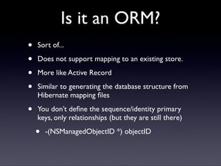 Core Data presentation