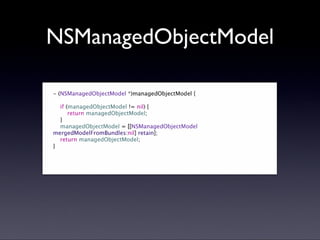 Core Data presentation