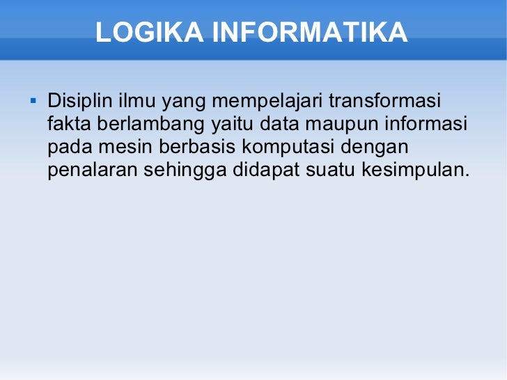 20101029 Pengantar Logika Informatika