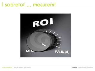 I sobretot … mesurem!




                                                   
Jordi Puigdellívol   Start-up Mentor and Sherpa       GRèRA   Xarxa Social d'Empreses
 