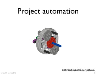 Project automation
http://technicbricks.blogspot.com/
26mercoledì 10 novembre 2010
 