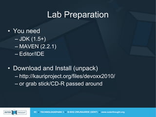 Devoxx 2010 | LAB : ReST In Java | PPT