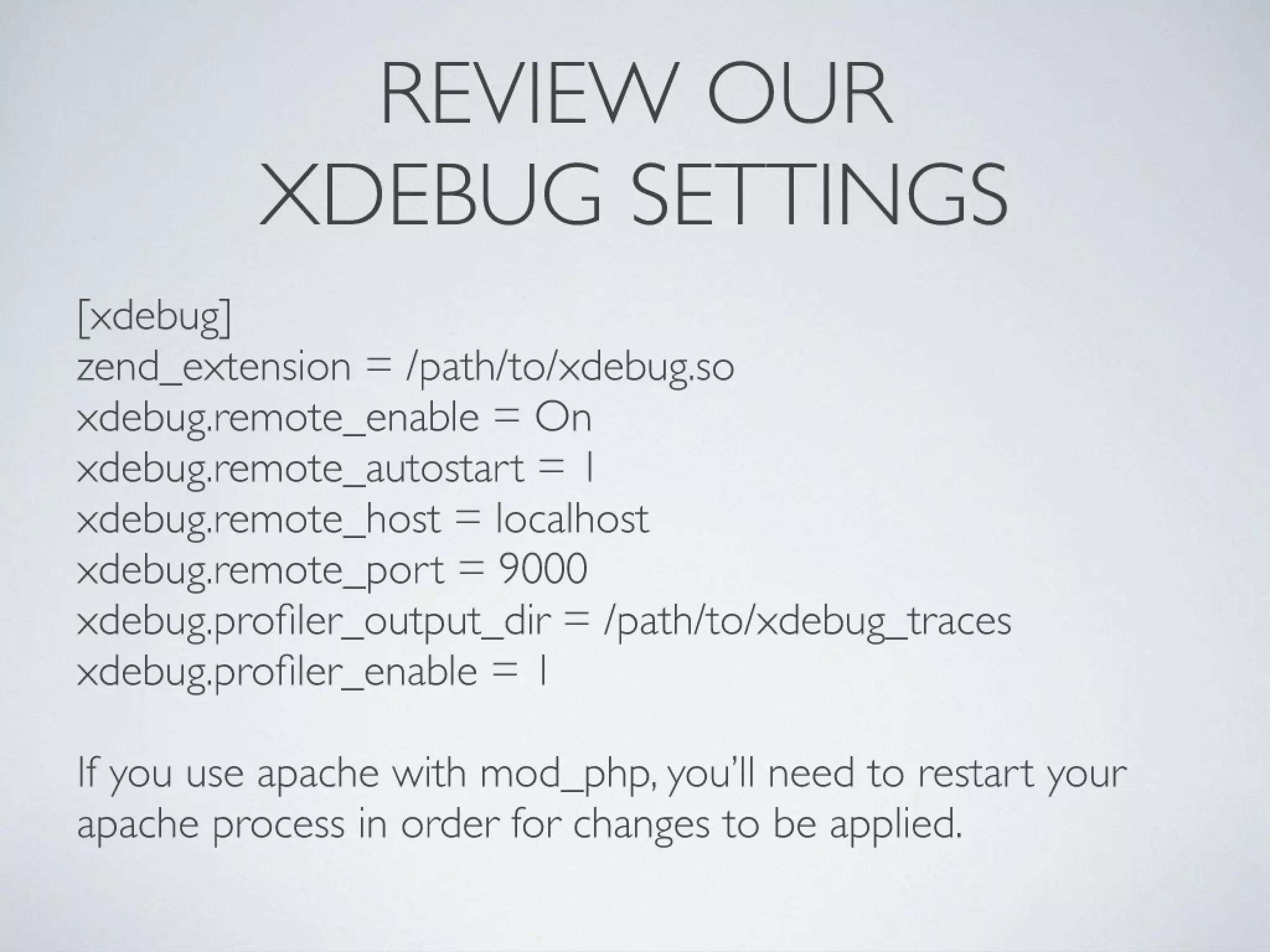 Debugging and Profiling PHP