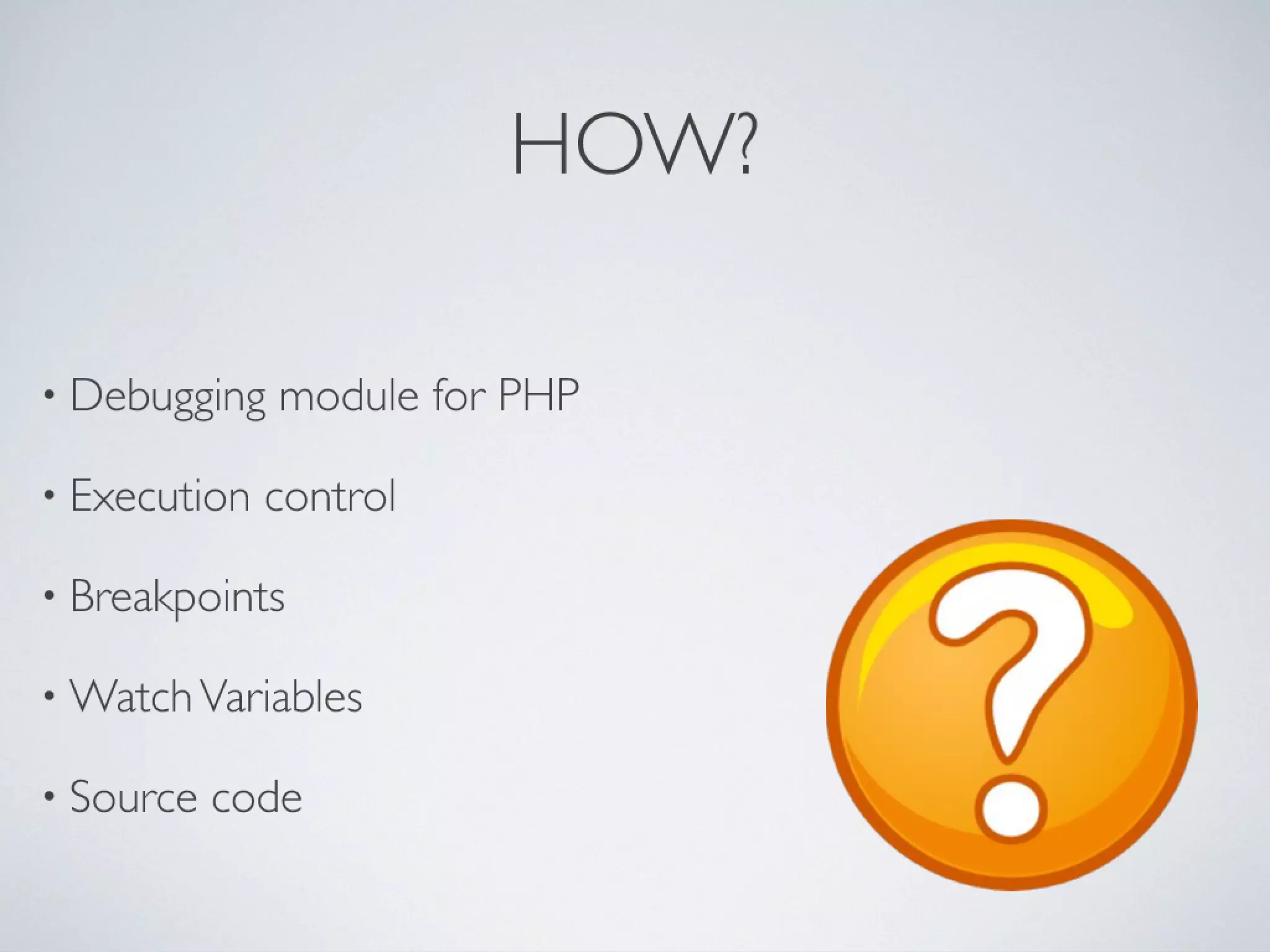 Debugging and Profiling PHP
