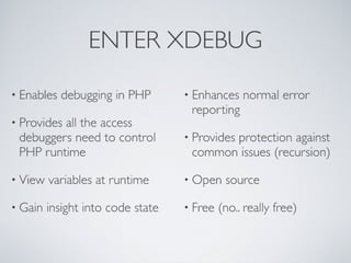 Debugging and Profiling PHP