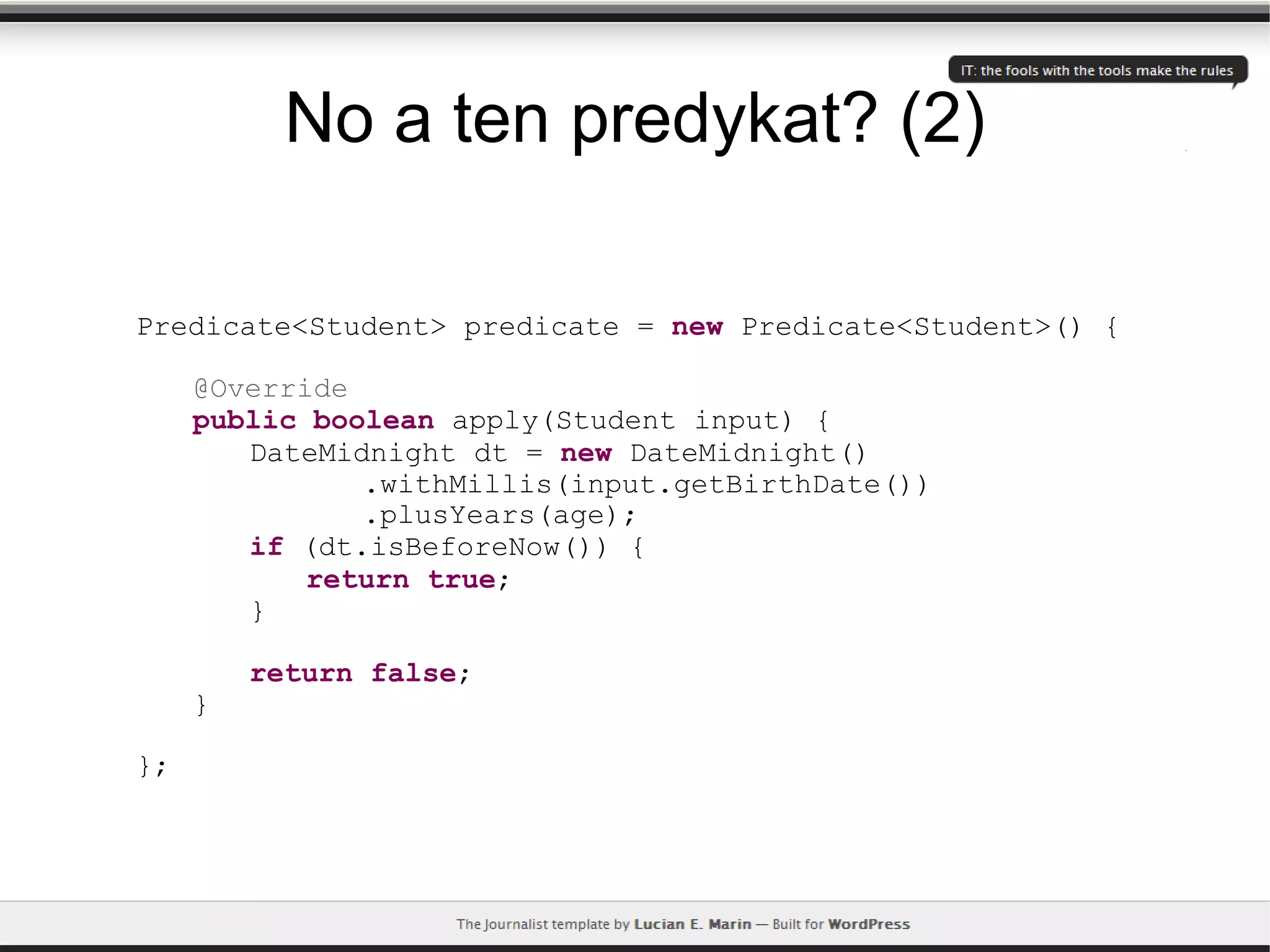 [PL] O klasycznej, programistycznej elegancji | PPT