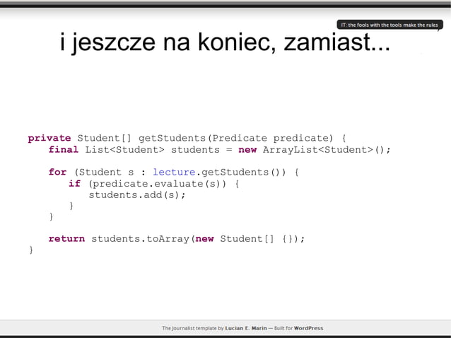 [PL] O klasycznej, programistycznej elegancji | PPT