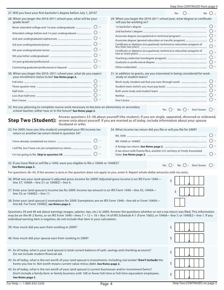 Printables Clergy Housing Allowance Worksheet 2010 11 fafsa 4