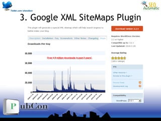 3. Google XML SiteMaps Plugin
 