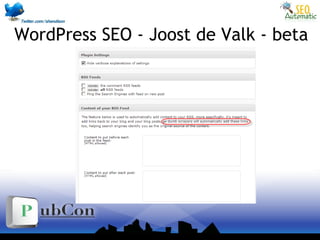 WordPress SEO - Joost de Valk - beta
 