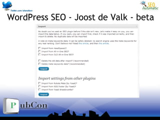 WordPress SEO - Joost de Valk - beta
 