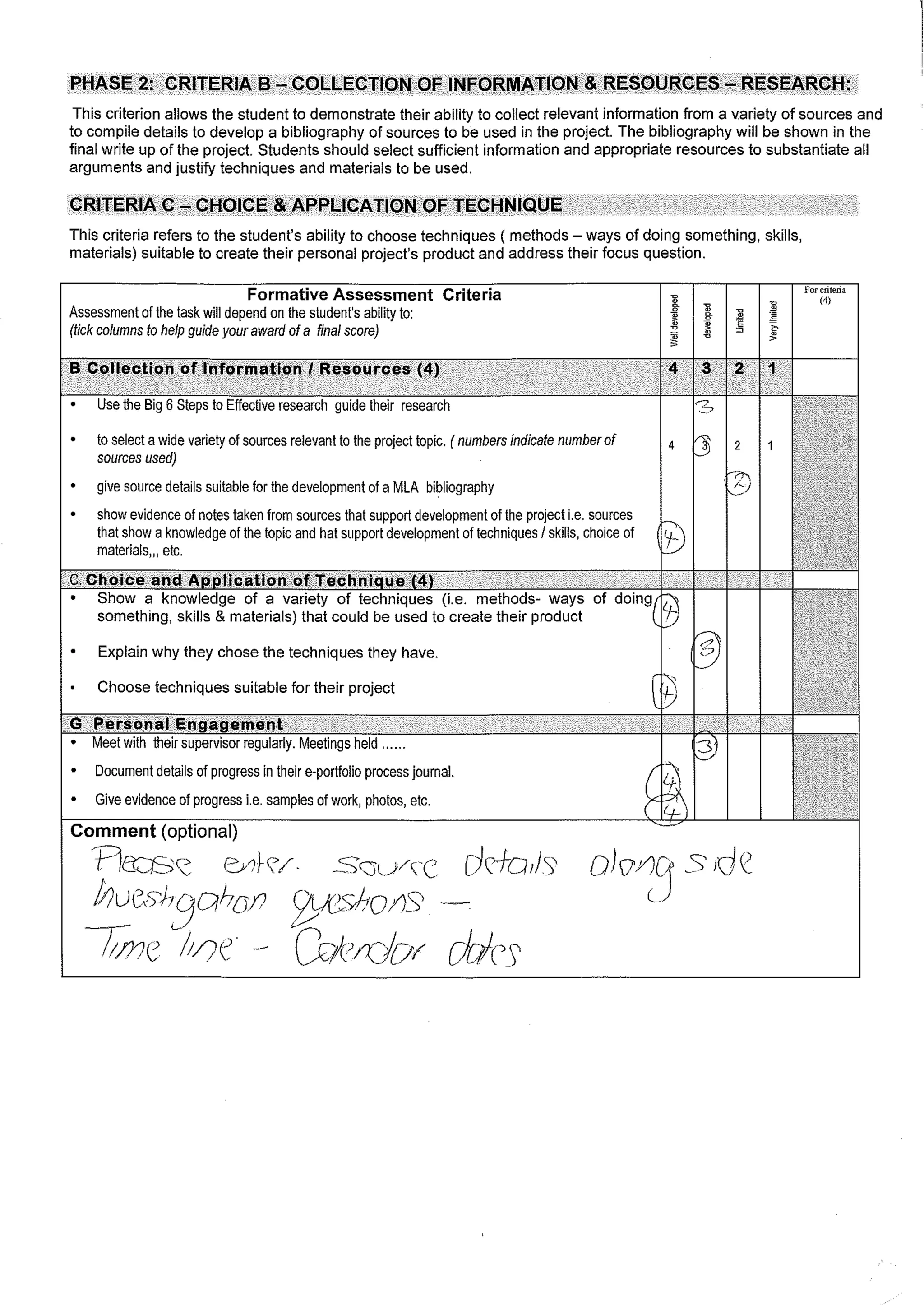 Personal Project Formative Assignment